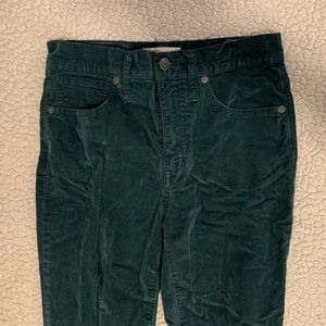 Madewell Stretch Velvet Skinny Jeans